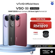 vivo V50 5G ZEISS Multifocal Portrait, IP69, AI Aura Light Portrait, 6000mAh+90W, 4K video, Live Pho