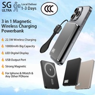 DS-608 PD22.5W Magnetic Wireless Power Bank 10000mAh Fast Charging External Battery Powerbank
