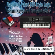 Flashdisk Kumpulan Lagu Nada paket 250 style rohani Kristen Gereja keyboard Yamaha psr Type S