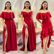 VALENTINES RED gown prom | Bridesmaid, Ninang, Wedding, Prom Graduation dress plus size