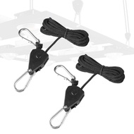 1/8 นิ้ว เชือกอเนกประสงค์ Rope ratchet hanger  ด้ามจับวงล้อหมุนปรับได้ ไฟปลูกต้นไม้เชือก เชือกอเนกประสงค์