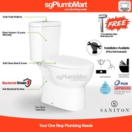 Saniton x sgPlumbMart 2-Piece Toilet Bowl Two Piece WC Water Closet S Trap Close Coupled Toilet