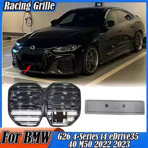 Car Front Bumper Radiator Grilles Fit For BMW G26 4-Series i4 eDrive35 40 M50 2022 2023 Front Racing