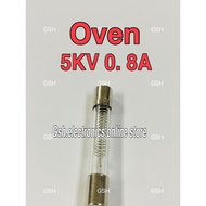 0.75A/0.8A 5KV Special Microwave Oven Fuse 6X40mm Glass Tube Fuse