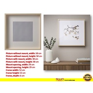 IKEA-SANNAHED Frame, birch effect, 50x50 cm