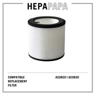Philips AC0820 AC0830 Compatible Replacement Filter Compatible for Filter Model FY0194 [HEPAPAPA]