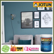 JOTUN 5L 6084 SEA EMERALD Majestic Sheen Easy Clean Matt Cat Dinding Dalam Rumah Kilat Boleh Cuci In