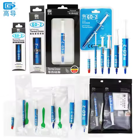 Net Weight 1/3/7/15/30 Grams 7.5W/M-K Gray GD-2 Thermal Conductive Grease Paste Plaster Heat Sink Co