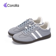 【รองเท้าคู่รัก】Corolla รองเท้าผ้าใบ สำหรับผู้ชาย ผู้หญิง ทรงเบสิค หนังนิ่ม พื้นกันลื่น ใส่สบาย (มีไซ