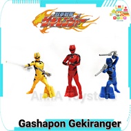 โมเดล กาชาปอง ขบวนการหมัดสรรพสัตว์ เกคิเรนเจอร์ Model Gahapon Juken Sentai Gekiranger เซ็ต 3 ตัว