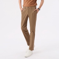 LTD กางเกง ผ้าชิโน่ ทรงสลิม ผู้ชาย สีน้ำตาลเข้ม | Slim Fit Chino Pants | 03537