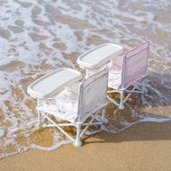 Happy Camper Baby Chair; Foldable & Portable; Matching Travel Bag; Detachable Tray