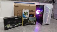 全新自砌33萬跑分Intel Xeon 10核20線Rx580 (8gb)白色限定版電競RGB食雞電腦主機(運行 Window 11 pro)