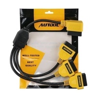 266 AUTOOL OBD2 16 PIN 1 to 3 Splitter Extension Cable Connector