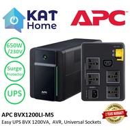 APC EASY UPS BVX1200LI-MS BVX 1200VA,230V, AVR, UNIVERSAL SOCKET WITH BATTERY BACKUP * UNINTERRUPTIB