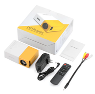 COD YG-300 โปรเจคเตอร์โปรเจคเตอร์ 4K การเชื่อมต่อโทรศัพท์มือถือ USB Mini 1080P Movie Projector รองรั