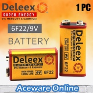 1PC 6F22 9V BATTERY FOR LY168 LONG BATTERY LIFE 0% MERCURY CARBON SQUARE BATTERY