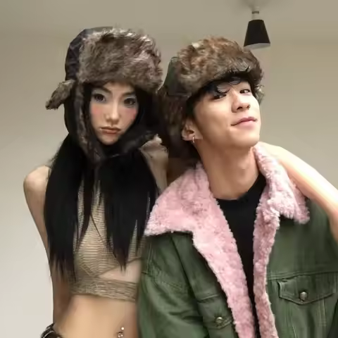 Faux Fur Earflap Hat For Women Men Winter Ushanka Russian Hat Fashion Trapper Hat Aviator Trooper Bo