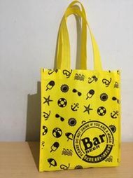 台灣麒麟 KIRIN 麒麟霸  Bar BEER 樂活提袋 不織布 材質 購物袋 手提袋 防水袋 環保袋 黃色 收納