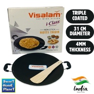 VISALAM iClass Non Stick Thosai Kal 29cm 30cm Rotti Tawa Capati Pan Roti Canai Tosai Thosai Pan Trip