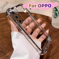 COD Casing for OPPO A16 A16S Luxury Soft Wireless Magnetic Air Bag ShockProof Clear Phone Cases Four