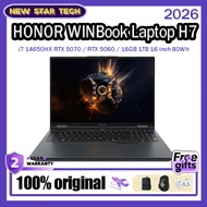 2026 HONOR WINBook H7 i7-14650HX RTX5070/5060 16" 2.5K 180Hz / 16GB+1TB 16in 80Wh Gaming Laptop
