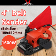 1600w 4" ( 100x610mm ) Electric Belt Sander Sanding Wood Finish  Belt Sander Abrasive Belt Wood Sand