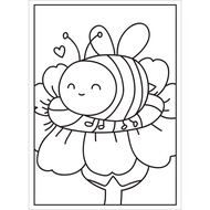 Set Of 30 Cute Animal Coloring Pictures Baby Explore Natural World Size A4 - A5 For T321 Lead Wax Co