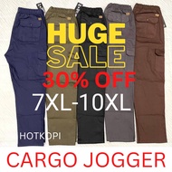 🔥Hot sale🔥[10𝐗𝐋-7XL] (H&M) Cargo 6pocket seluar plus size unisex Regular -Fit Cargo pants 6 Pockets 