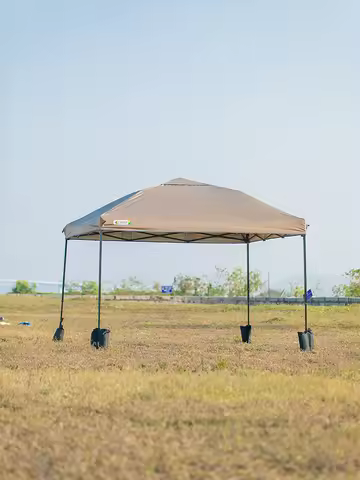 MOQI 10x10ft Canopy Replacement Top Cover with 2 Air Vents, Silver Coated Waterproof 150D Oxford Pop