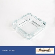 Square Glass Ashtray/Thick Glass Ashtray Box/Rectangular MODEL AT4053 | Cigarette Ashtray