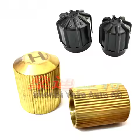 M8X1 M10X1 R134a A/C Valve Covers High/Low Pressure Hoses Seat Valve Cap Dust Hat For BMW Audi Merce