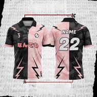 Baju Jersey Custom Nama Dan Nombor Murah Budak Viral Jersey Custom Name Collar Retro Berkolar Baju P
