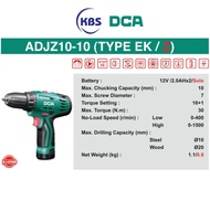 ADJZ10-10(E)/J0Z-FF10-10 DCA 12V CORDLESS DRIVER