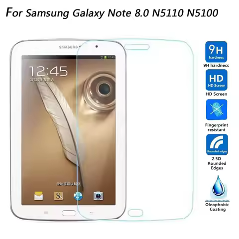 Tempered Glass Film For Samsung Galaxy Note 8.0 GT-N5110 N5100 N5120 Screen Protector Protective Ult