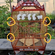 Crested bird style cage accessories