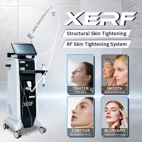 Dual-frequency radio frequency 6.78MHz + 2MHz anti-wrinkle and skin rejuvenation XERF machine, used 
