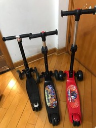 新淨少用滑板車 scooter ($120@, 3部$300）