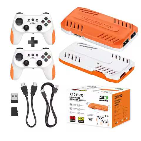 New X10 Pro Game Stick TV Game S905 Retro Video Gaming Console 128G 50000+ Games 4K Dual Wireless Ga