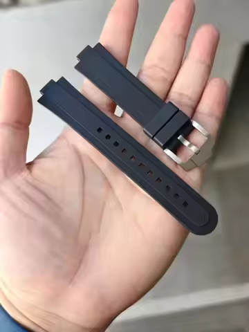 Watch Strap For Tudor 39MM Pelagos Tomahawk Series 25407 Waterproof Rubber Watch Band Soft Black