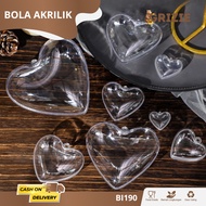 Acrylic Heart Star Bucket Clear Dome Acrylic Ball/ Acrylic Heart Ball/ Acrylic Star Ball/ I BI19-BI2