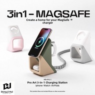 3 in 1 Wireless Charger Magnetic iPhone iWatch Stand