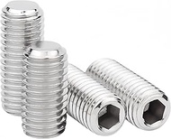M4 x 5mm Hex Socket Head Cup Point Set Screws, Metric Grub Screws, A2-70, Socket Head Screws, DIN914