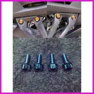 ∈ ✼ ☾ Titanium Gr5 8x20 Footrest Bolts Raider150/Sniper150 (4pc)