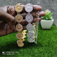 Round Shape Hip Belt // White Shining Stone Hip Chain