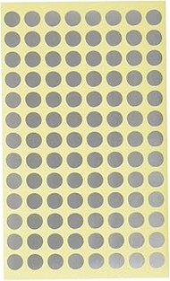 A-One 07012-3P COLOR_NAME Labels, Silver, Round, 0.4 inches (9 mm), 8 Sheets, Set of 3