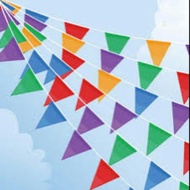 String flags, street flags, triangle flags
