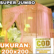 Kelambu Tidur Ukuran 200x200 Terbaru 2022 / Kelambu Tidur / Kelambu Tidur Jumbo Tebal Premium