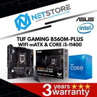 PWP ASUS TUF GAMING B560M-PLUS WIFI mATX & INTEL CORE I5-11400 PROCESSOR