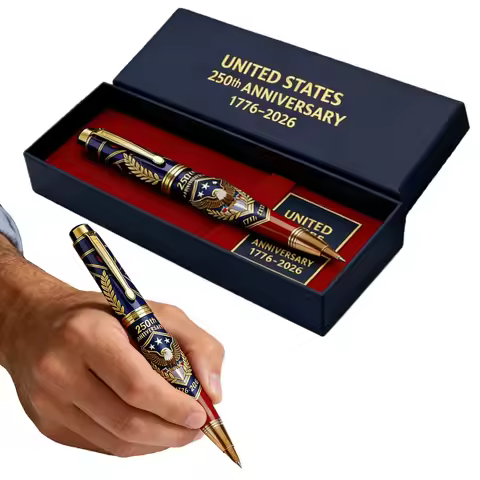 250th Anniversary Commemorative Ballpoint Pen, 250t Anniversary Pen, 250 Years of America Freedom, 4